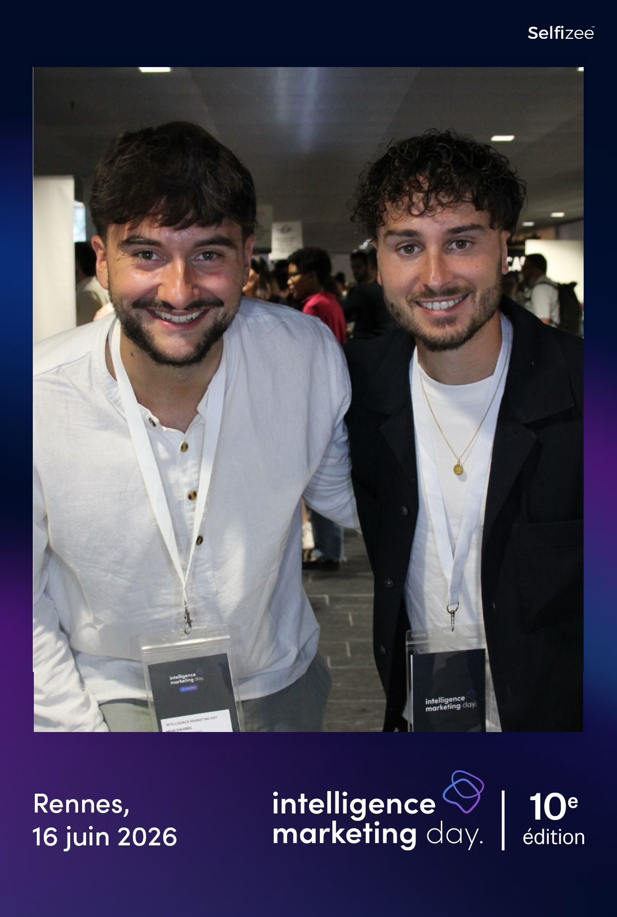 Deux membres de l’equipe Serv’o a l’Intelligence Marketing Day 2026 a Rennes